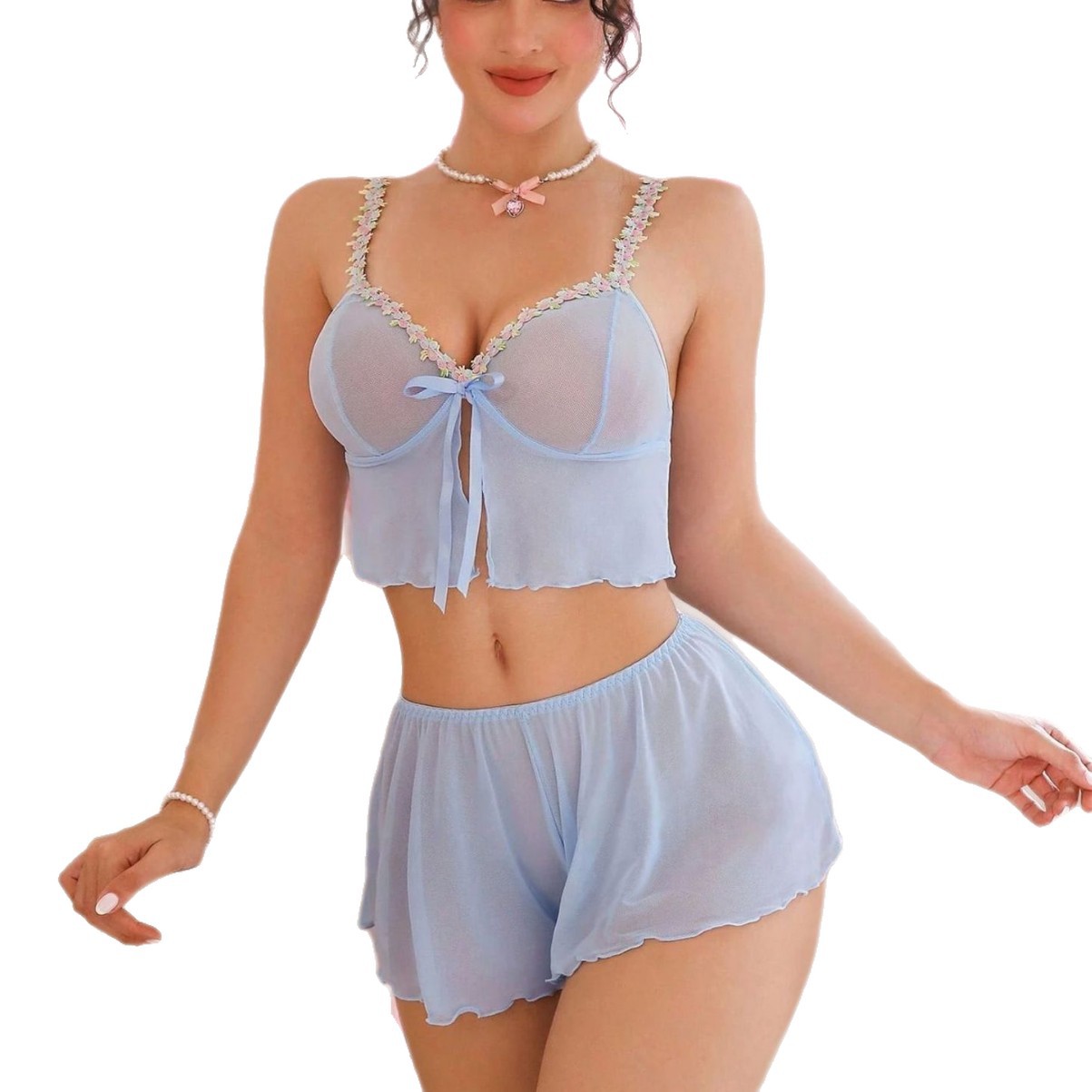 Summer Clothing Women - 2 Piece Westerns Sexy Pink Cute