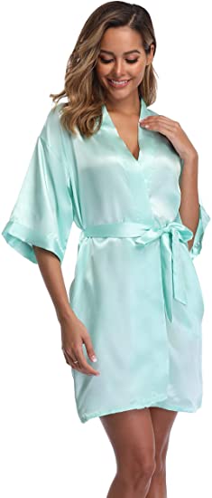 Summer Nights Clothing - Satin Robe Female Intimate Lingerie Sleepwear