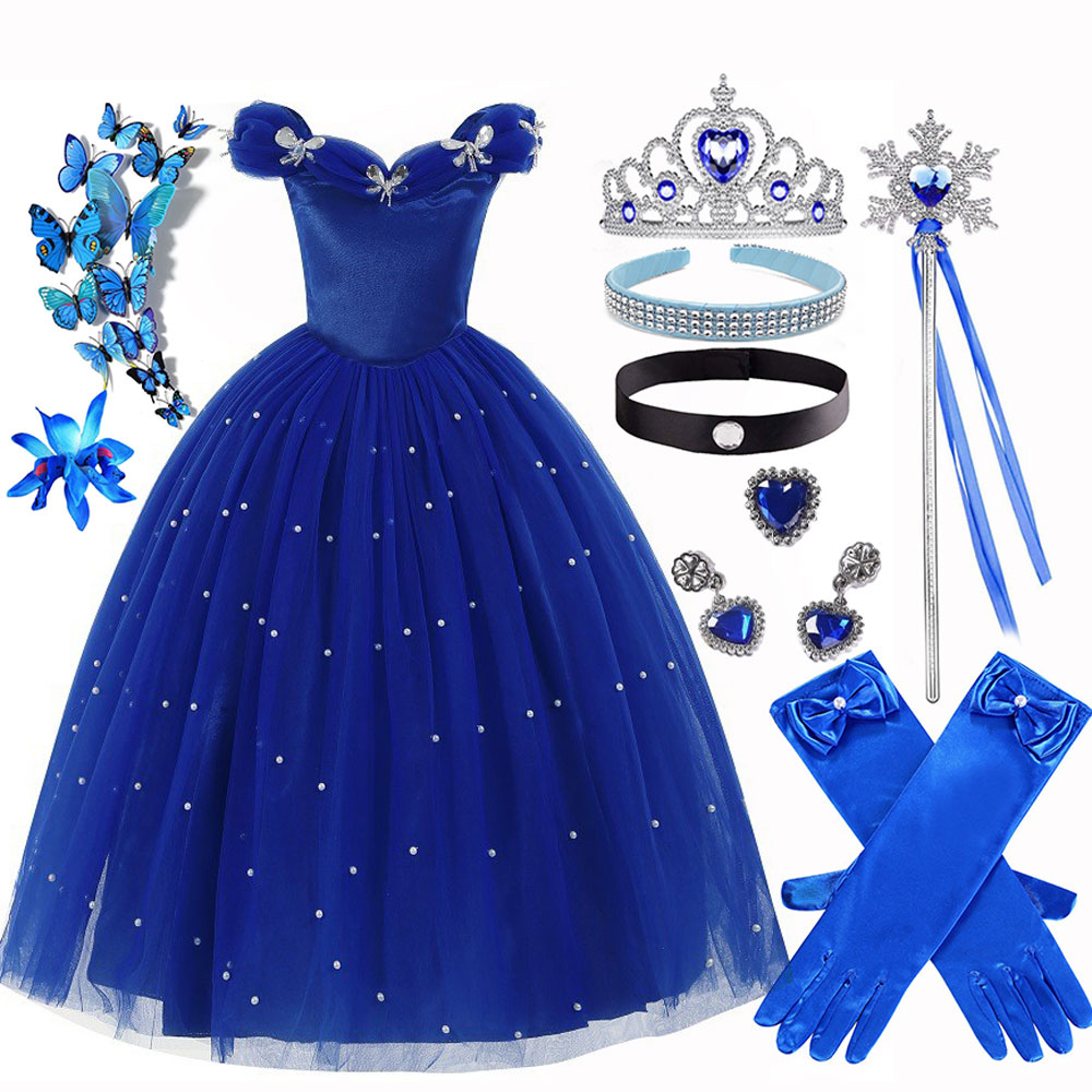 Summer Clothing Kids - Summer Christmas Luxury Cinderella Clothes For