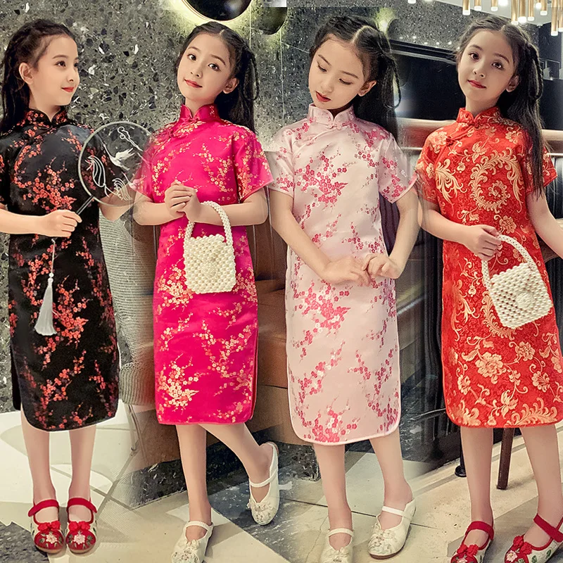 Summer Clothing Baby Girl - Summer Children's Cheongsam Modern Party Girls