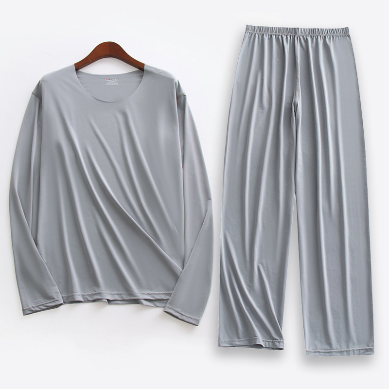 Summer House Clothing - Large Size Men Ice Silk Pajamas