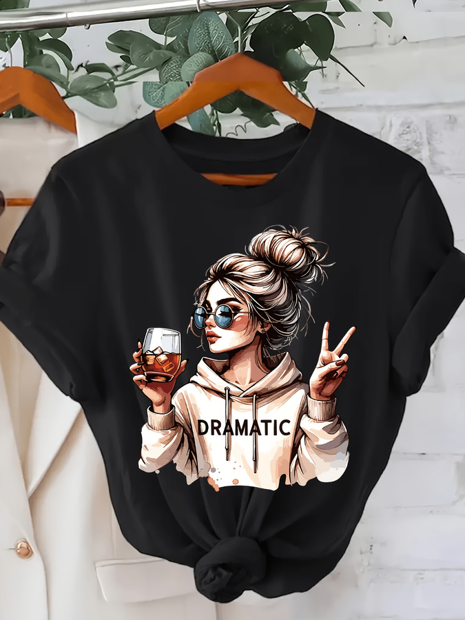 Summer Clothing Italy - DRAMATIC 1pc Women' S Fashion Print