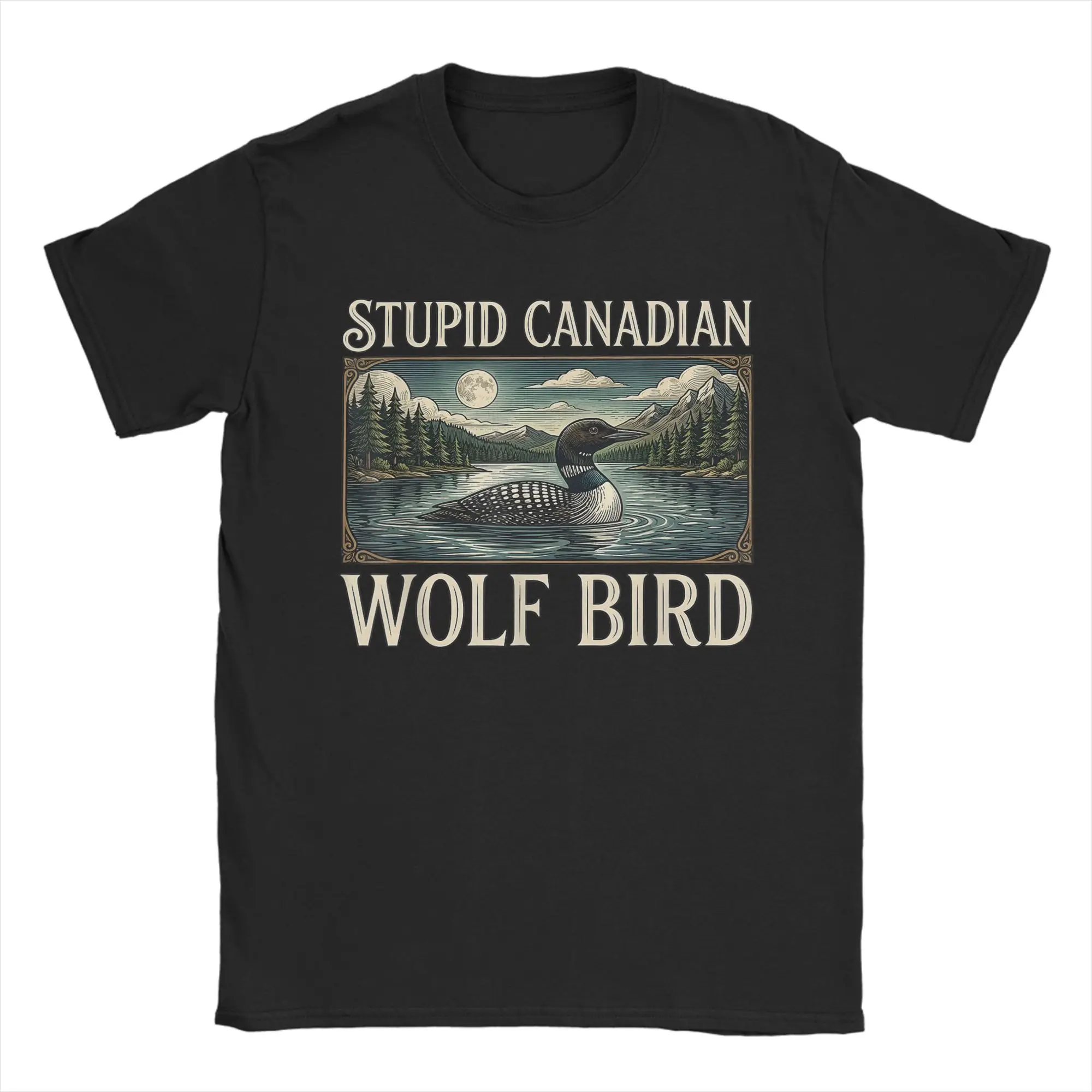 Summer Clothing Ideas Men - Novelty Stupid Canadian Wolf Bird Funny
