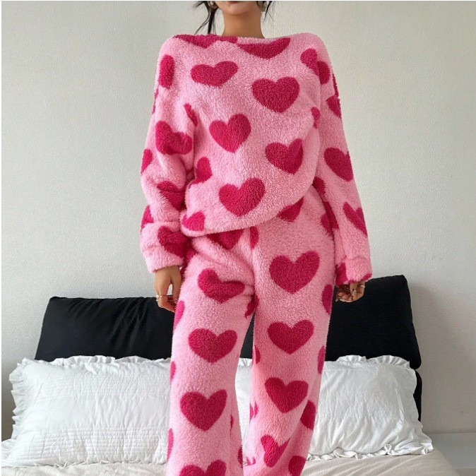 Hot Pink Pajamas Suit Print Sl - Summer House Clothing recension och pris