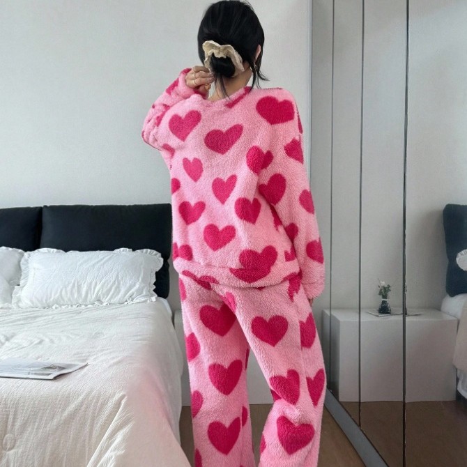 Hot Pink Pajamas Suit Print Sl - Summer House Clothing recension och pris