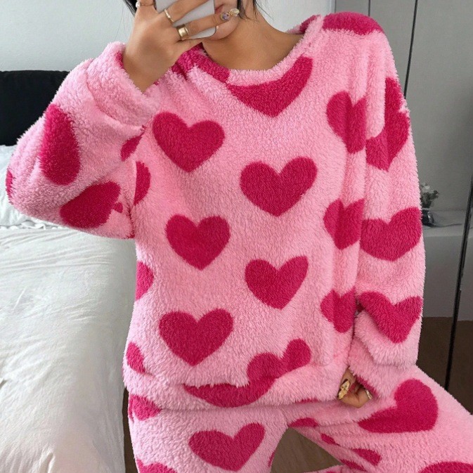 Hot Pink Pajamas Suit Print Sl - Summer House Clothing recension och pris
