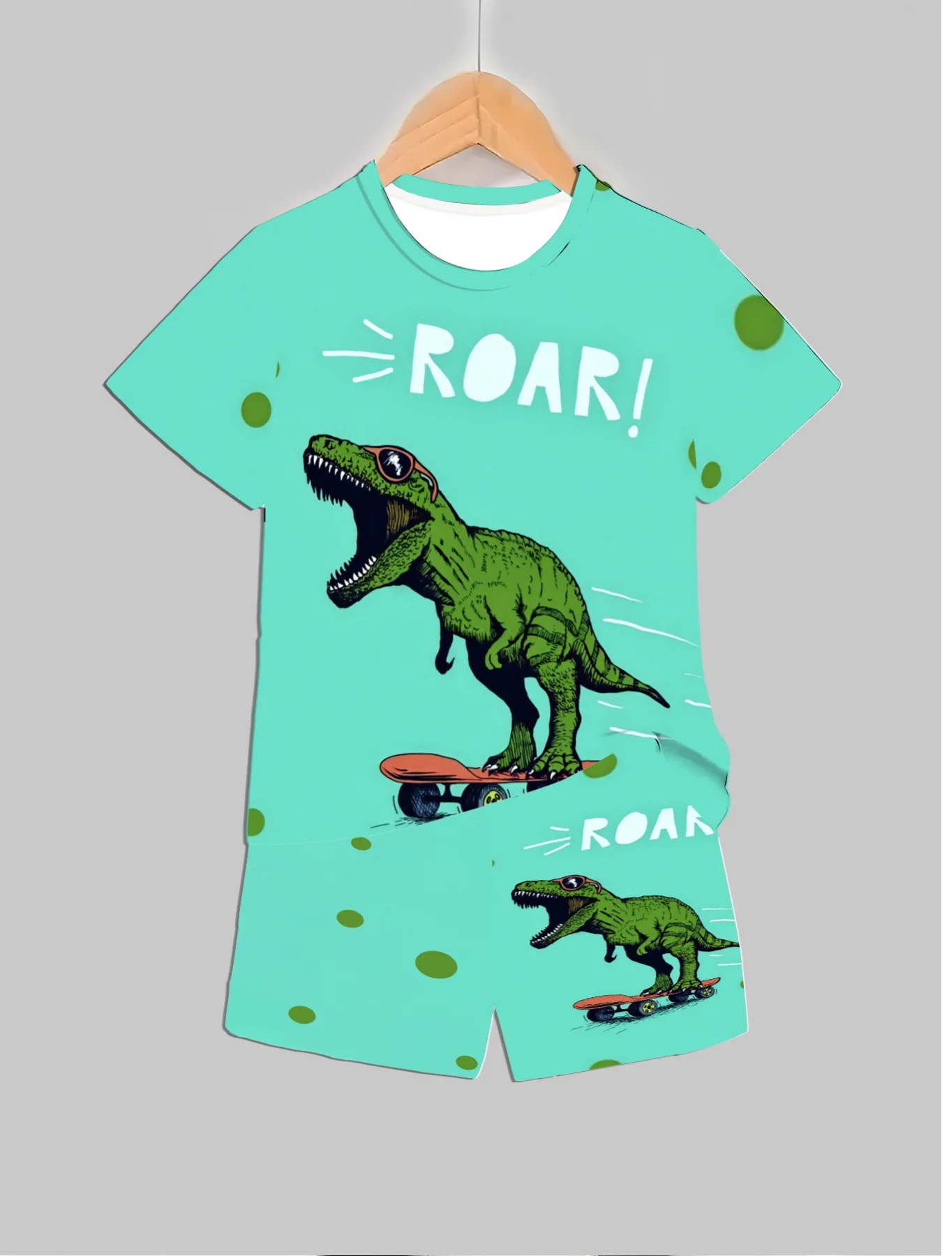 New Dinosaur Printed Outfits T - Summer Clothing Men Fashion recension och pris