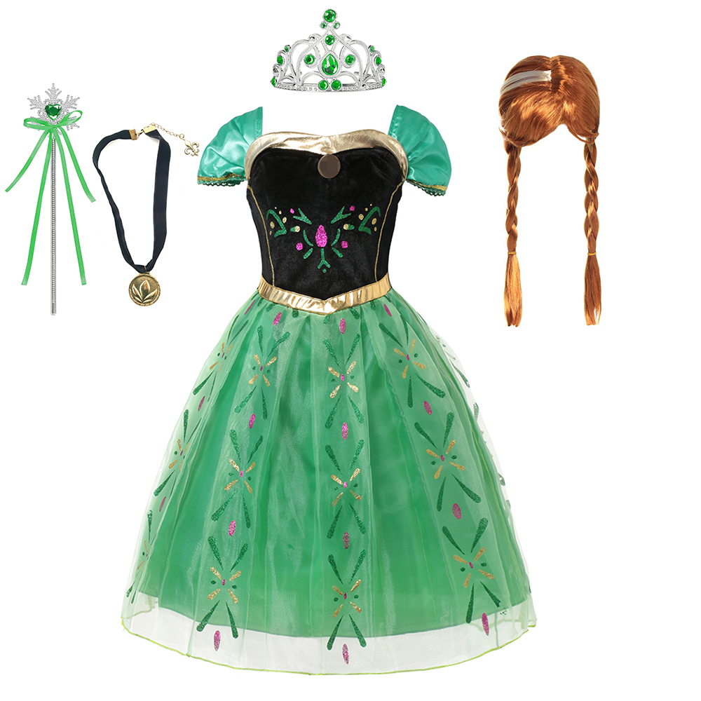 Anna Costume For Kids Girl Fan - Summer Clothing Kids recension och pris