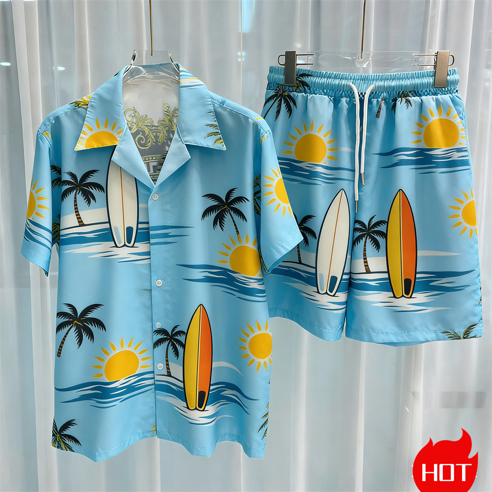 Summer Men's Shirt Sets 3D Coc - Summer Clothing Sets Men recension och pris