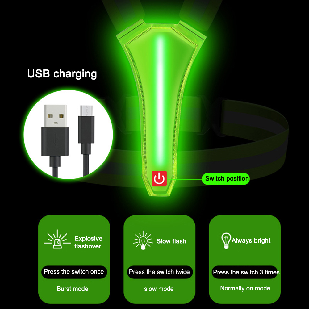 LED Running Vest USB Rechargea - Summer Nights Clothing recension och pris