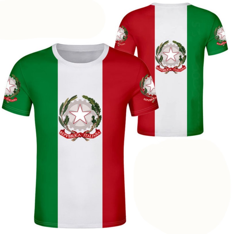 Italy T-Shirts Italian Flag 3D - Summer Clothing Italy recension och pris