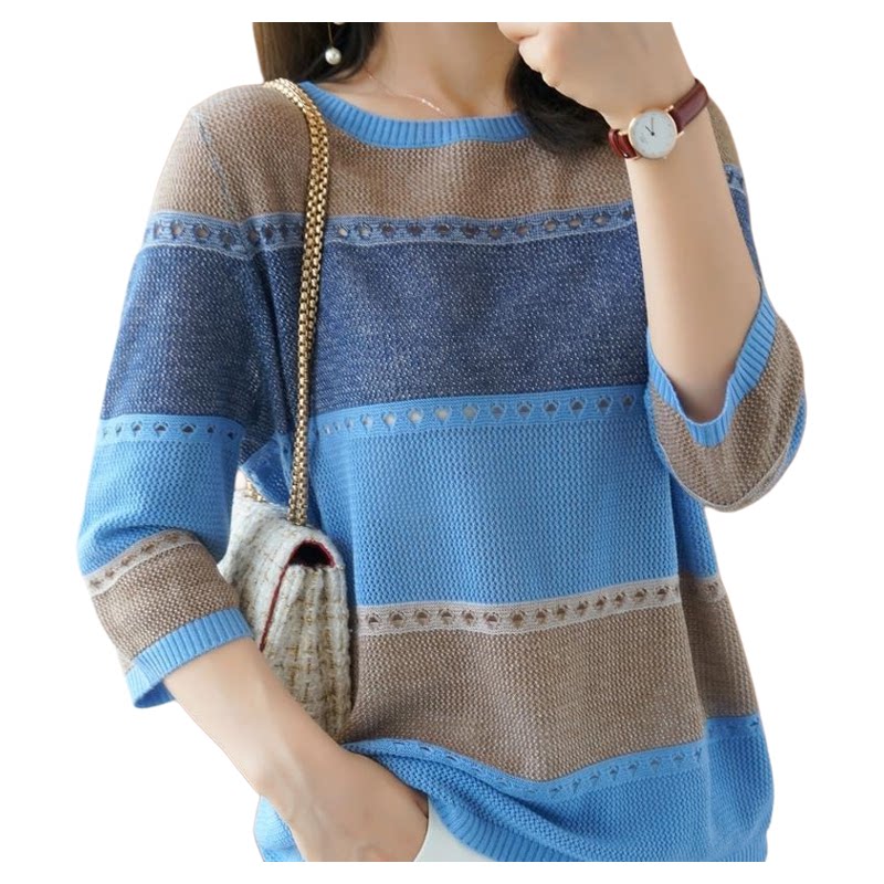 Women Sweater 3/4 Sleeve Korea - Summer Clothing Yarn recension och pris