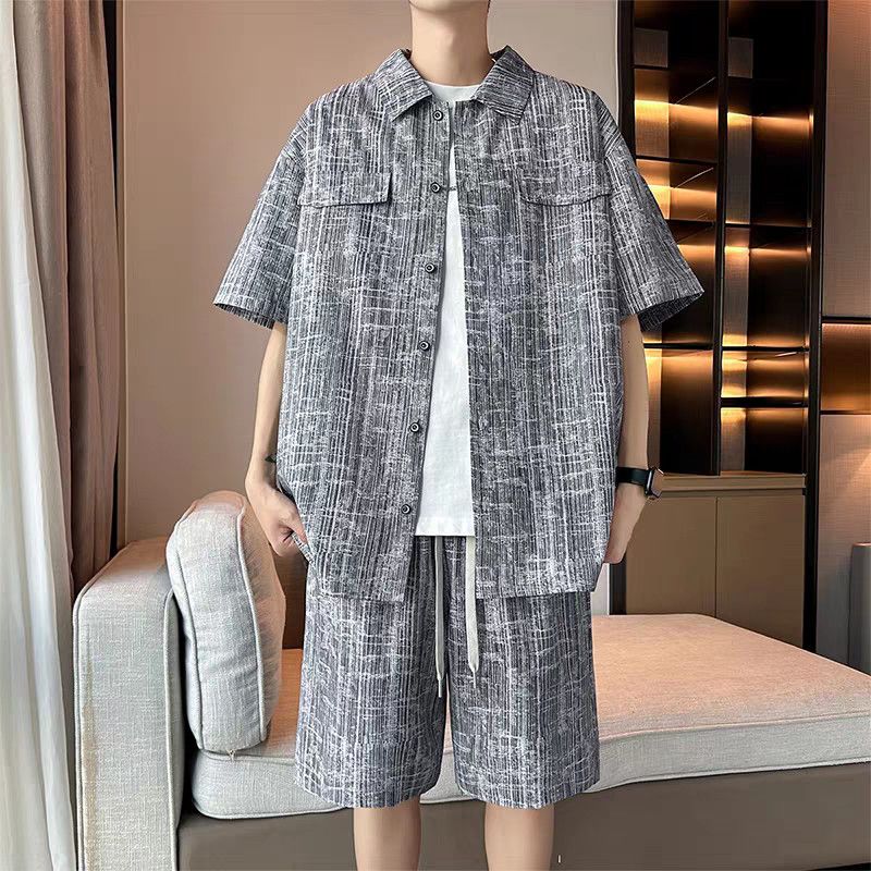 Men's Set Half Sleeve Shirt+ 5 - Summer Clothing Sets Men recension och pris