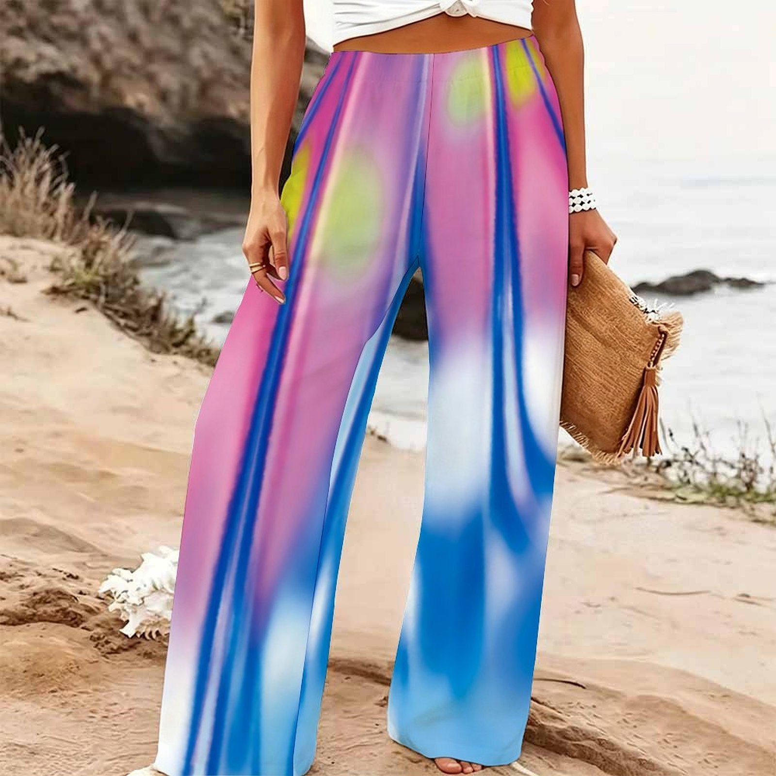 Women's Summer Beach Wide Leg  - Palazzo Pant Wide recension och pris