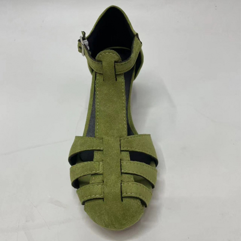 Women's Green Suede Kitten Hee - Summer Clothing Sale Women recension och pris