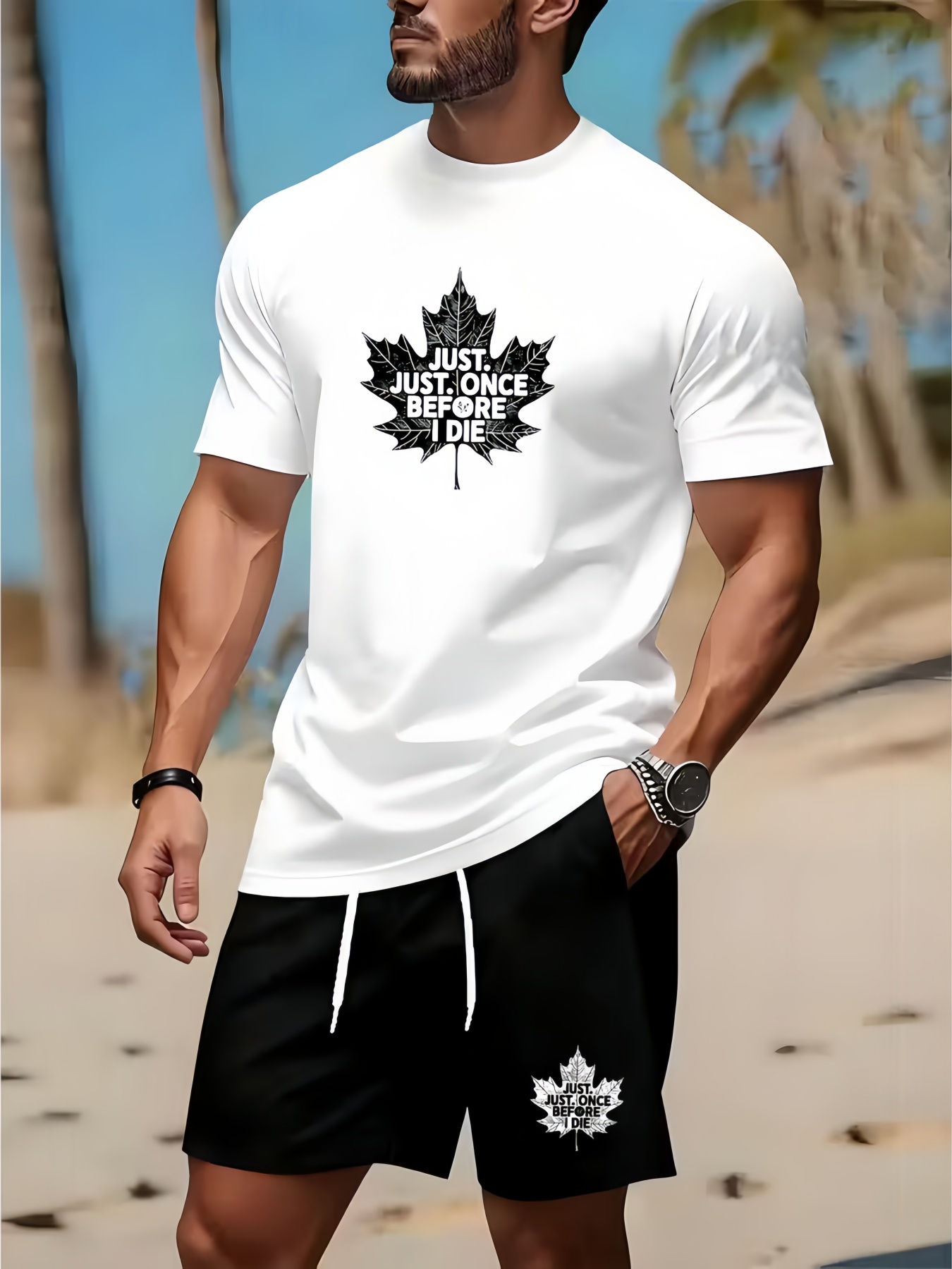 Men's Round Neck T-shirt and S - Summer Clothing Men Fashion recension och pris