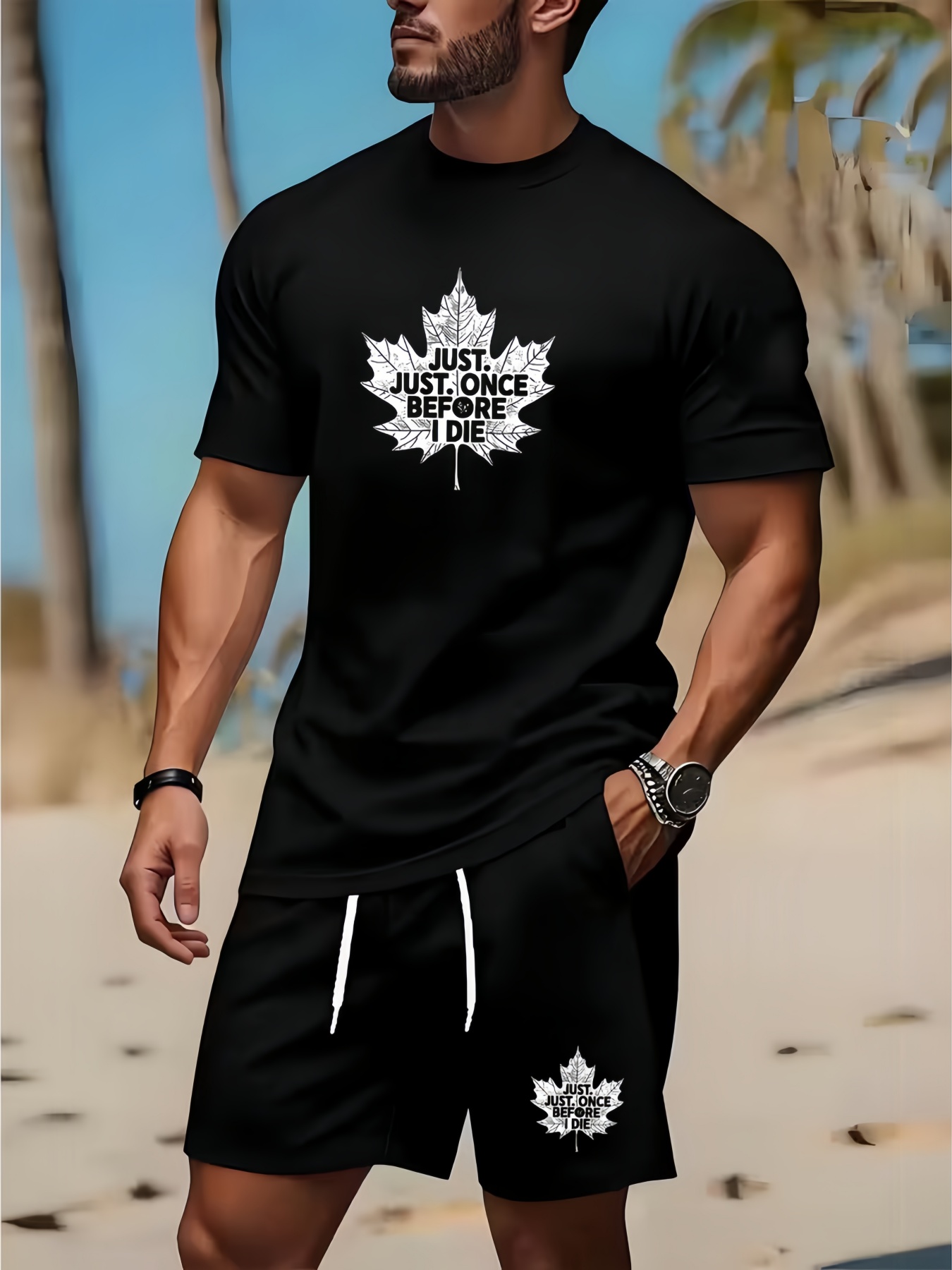 Men's Round Neck T-shirt and S - Summer Clothing Men Fashion recension och pris