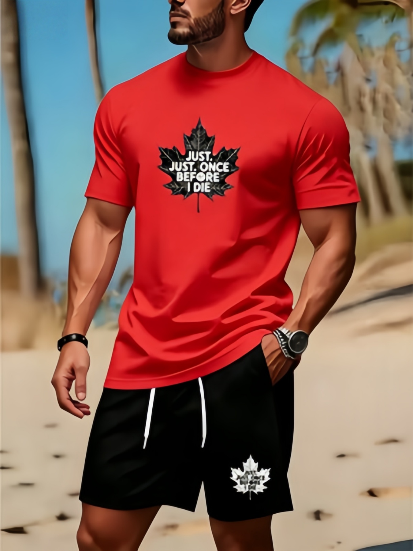 Men's Round Neck T-shirt and S - Summer Clothing Men Fashion recension och pris