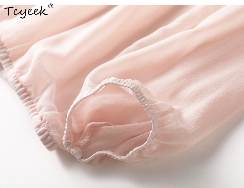 Tcyeek 100% Real Mulberry Silk - Summer Clothing Women recension och pris