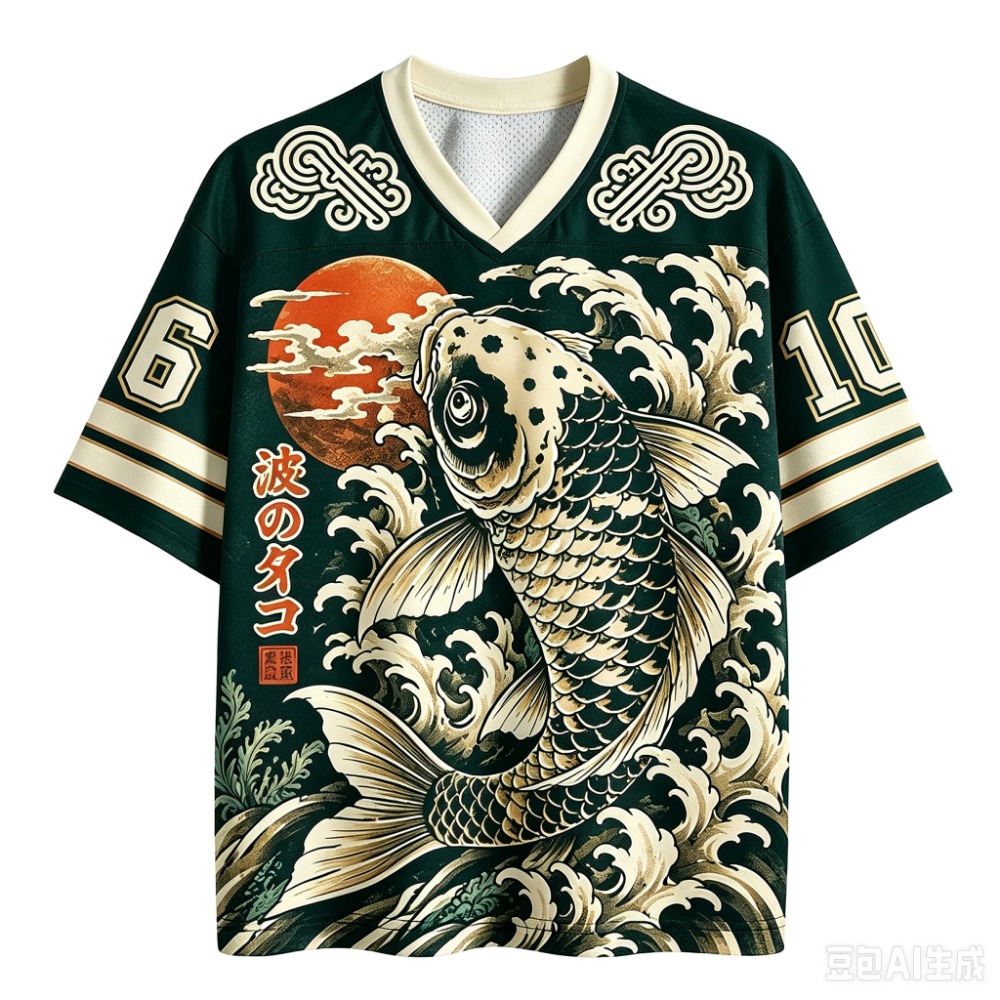 Japanese Koi Fish Waves Sport  - Japanese Summer Clothing Men recension och pris
