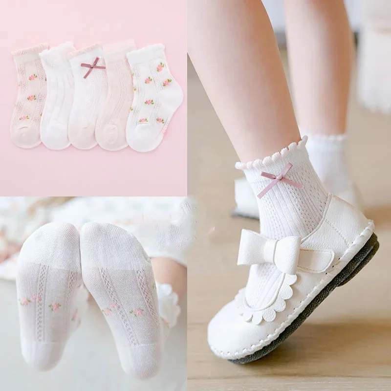 Kids Socks 5 Pairs/Lot Spring  - Summer Clothing Baby Girl recension och pris
