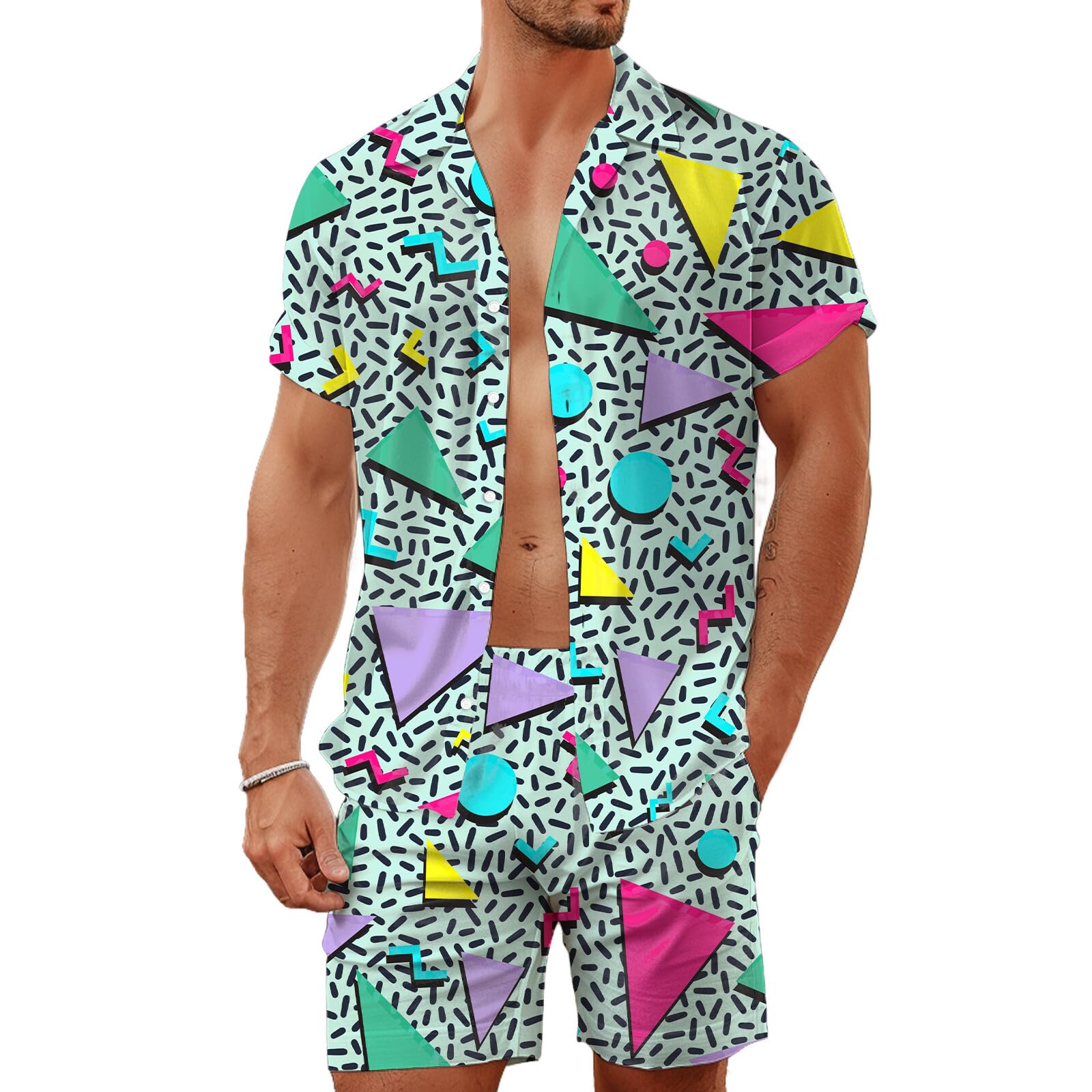 Summer Irregular Geometric 3D  - Summer Clothing Men Fashion recension och pris