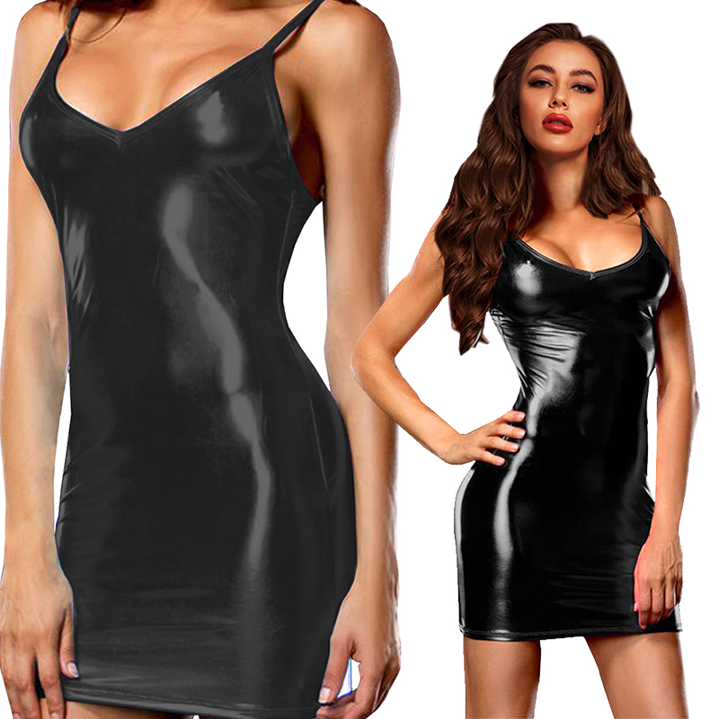 Sexy Erotic Hot Pu Metallic Le - Womens Summer Clothing Uk recension och pris
