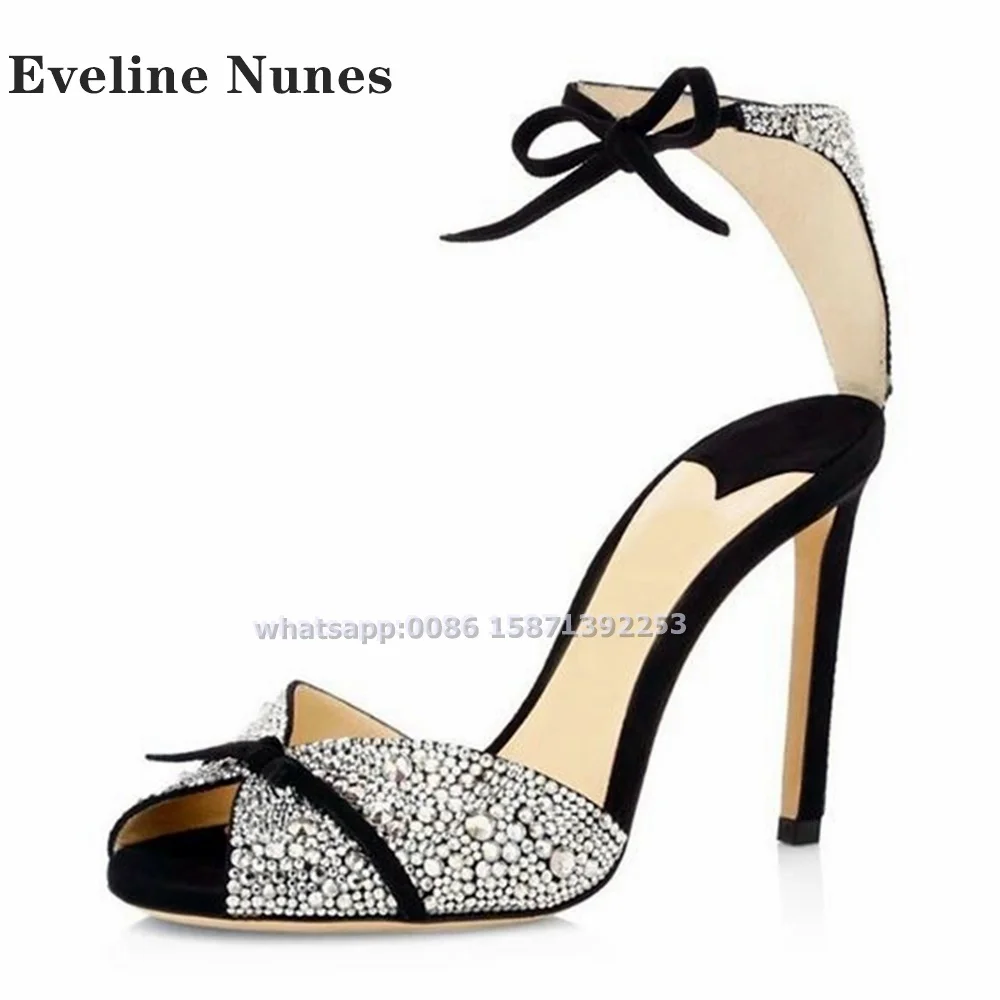 Bow Rhinestone Ankle Strap San - Summer Clothing Sale Women recension och pris