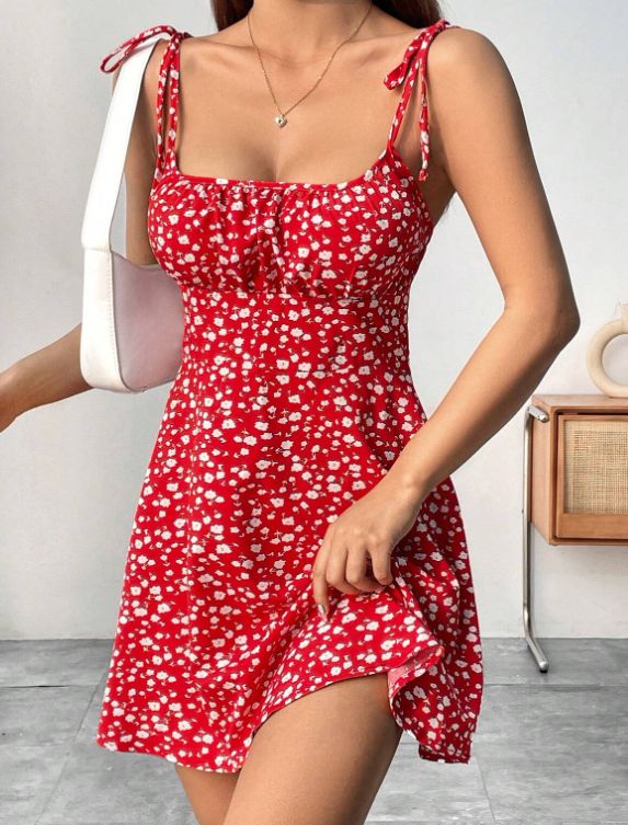 New Women Summer Floral Spaghe - Summer Clothing For A Beach recension och pris