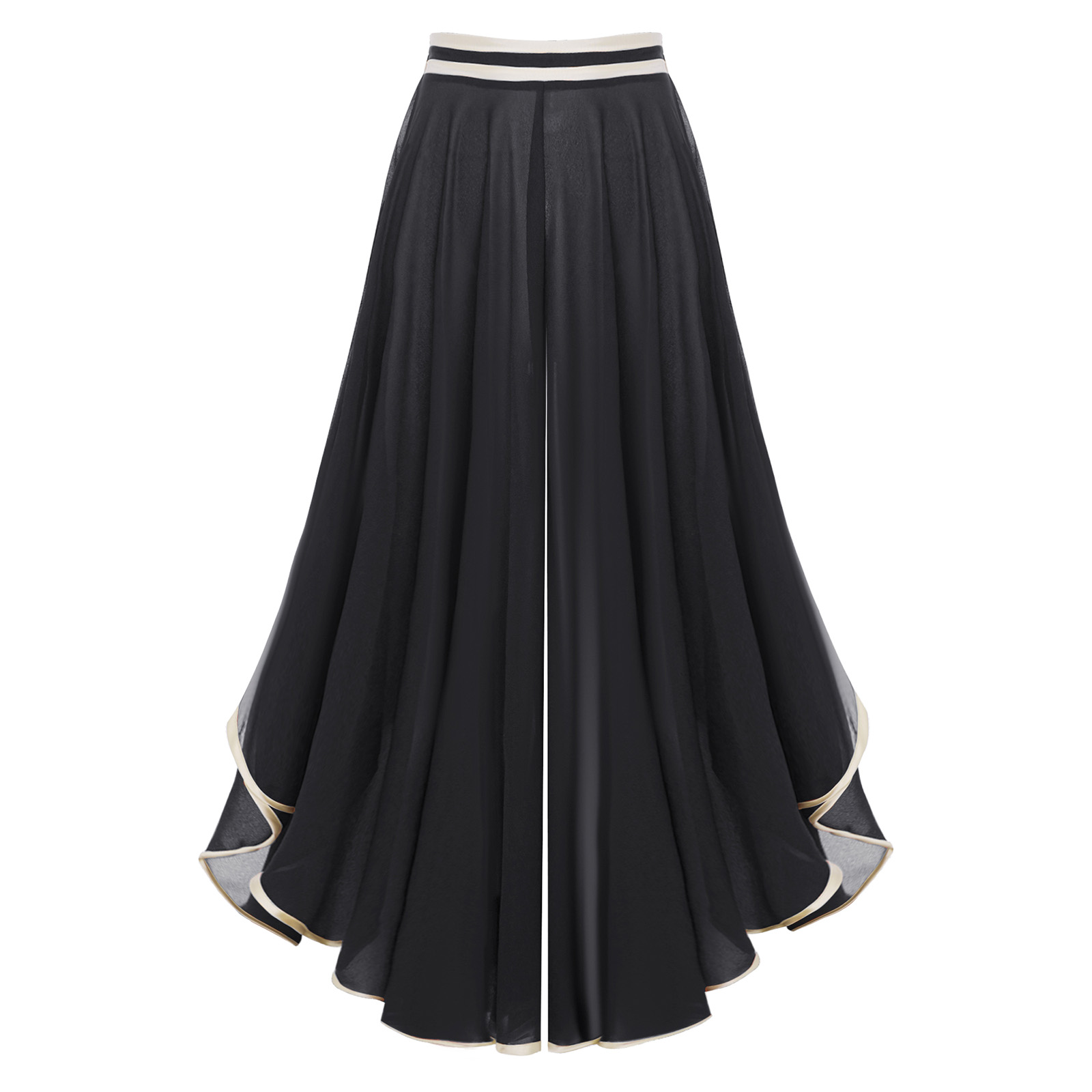 Women Flowy Chiffon Lyrical Da - Palazzo Pant Wide recension och pris