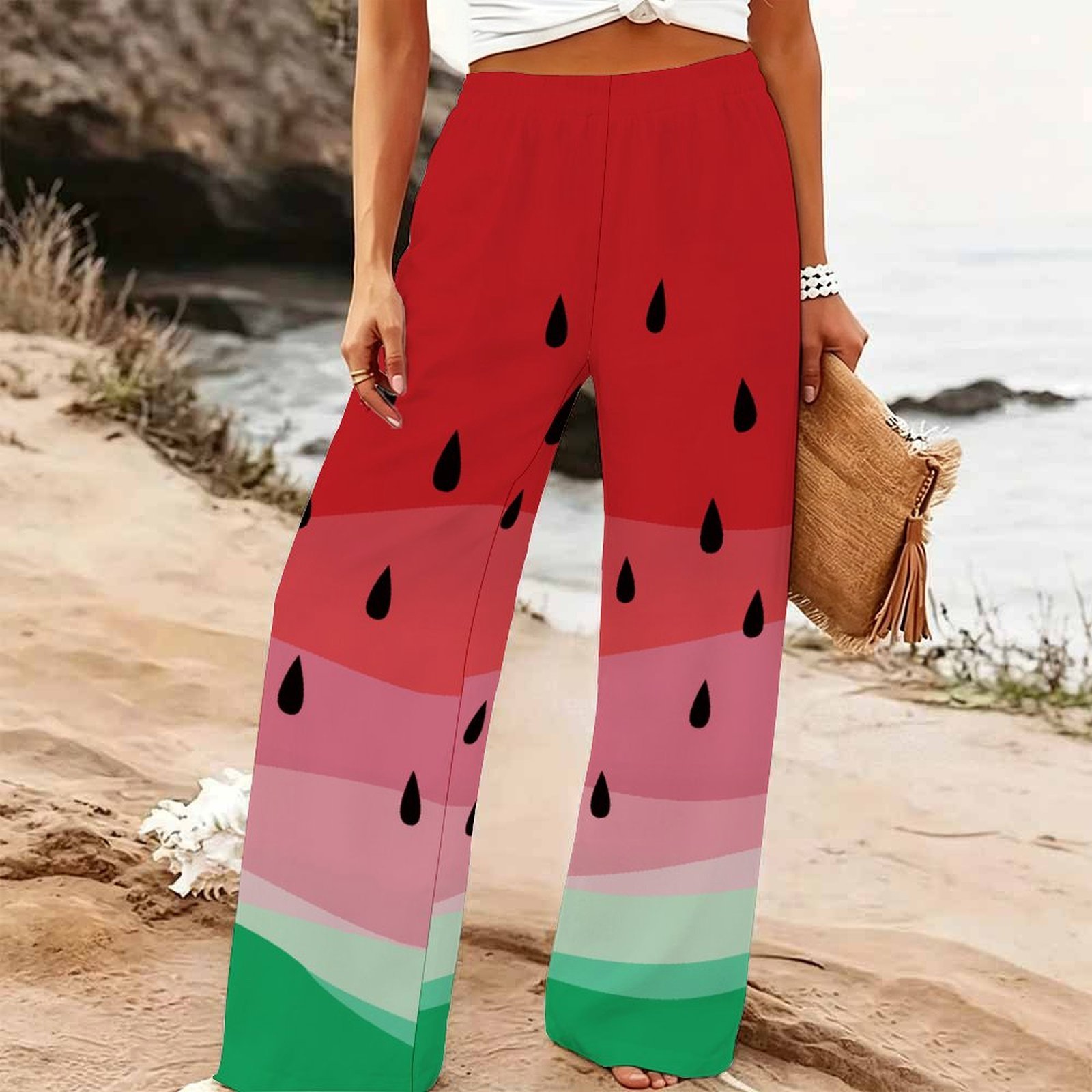 Women's Summer Beach Wide Leg  - Palazzo Pant Wide recension och pris