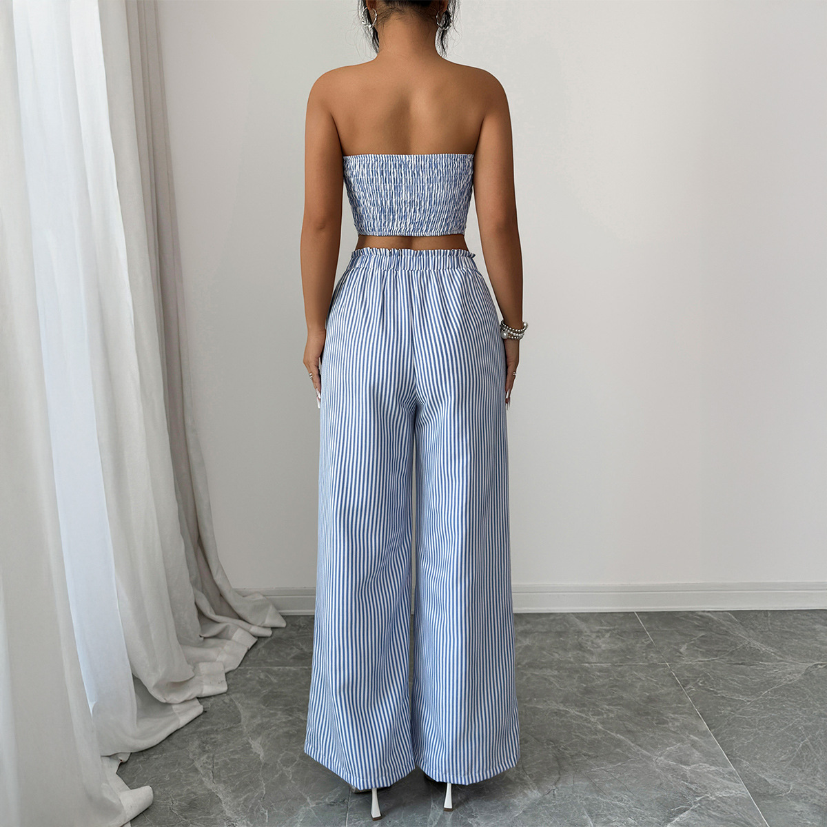 Elegant Design Striped Buttone - Summer Clothing Italy recension och pris