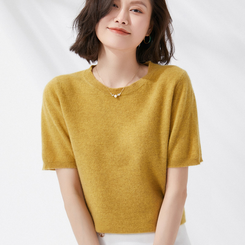 Spring and Summer New Short-sl - Summer Clothing Yarn recension och pris