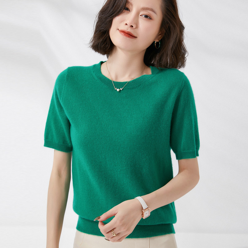 Spring and Summer New Short-sl - Summer Clothing Yarn recension och pris