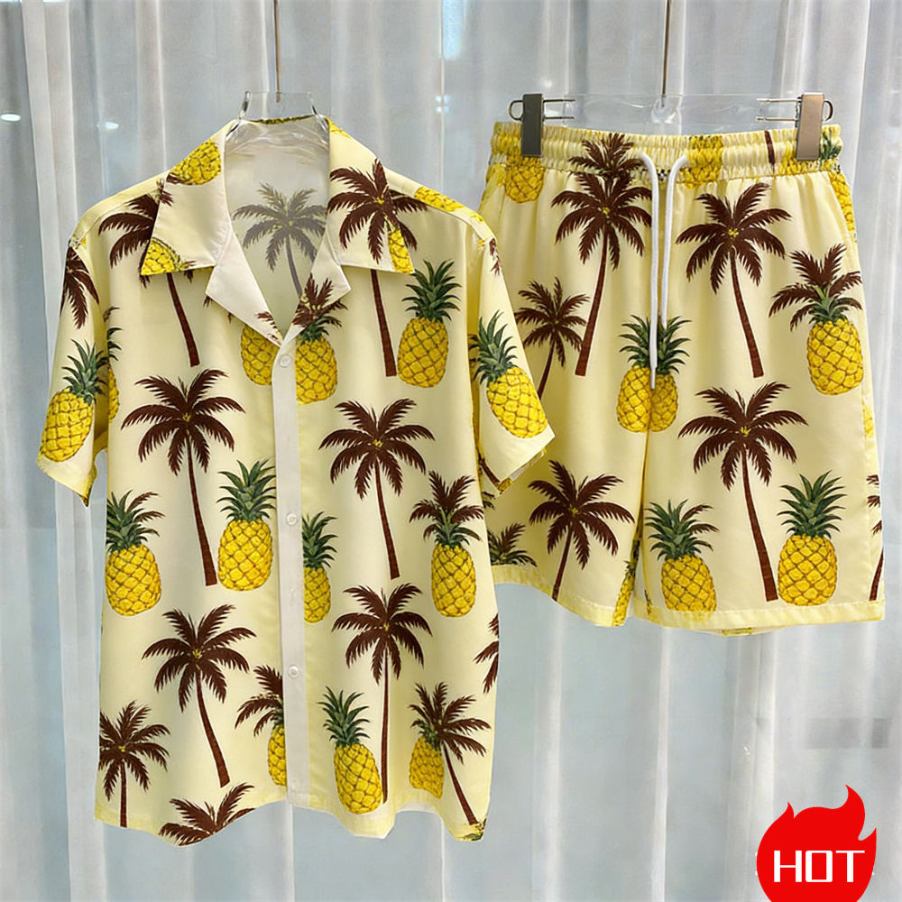 Summer Men's Shirt Sets Plants - Summer Clothing Sets Men recension och pris