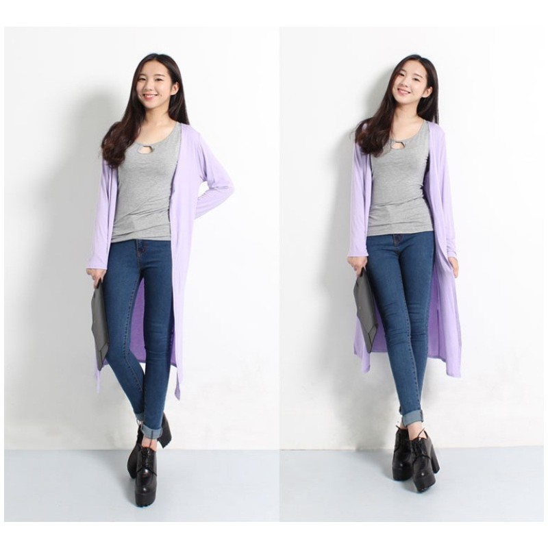12 Colors Women Modal Long Car - Summer Clothing Yarn recension och pris