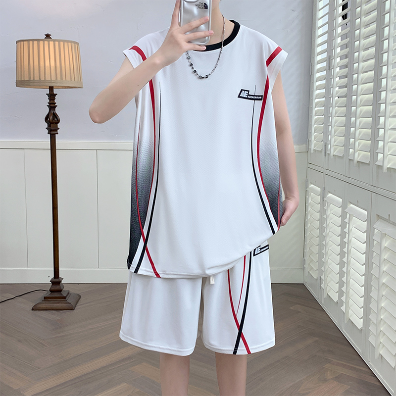 Men's Casual 2-Piece Sportswea - Summer Clothing Men Fashion recension och pris