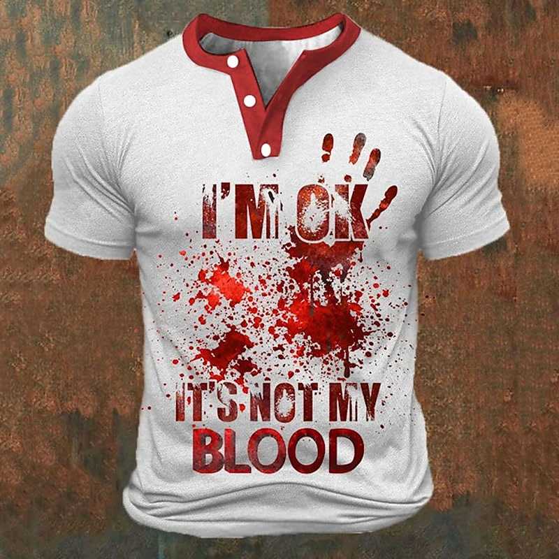 Funny 3D Letter Print Men's He - Summer Clothing Men Fashion recension och pris