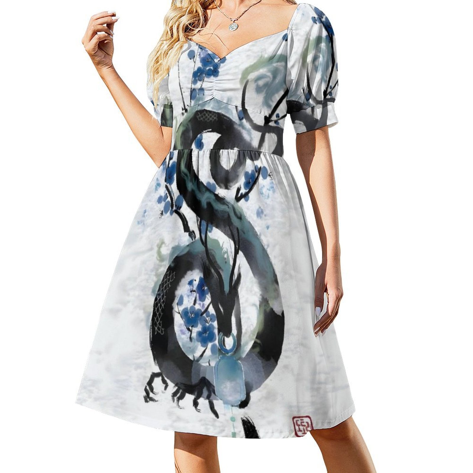 Japanese Blue Night Dragon Ink - Summer Nights Clothing recension och pris