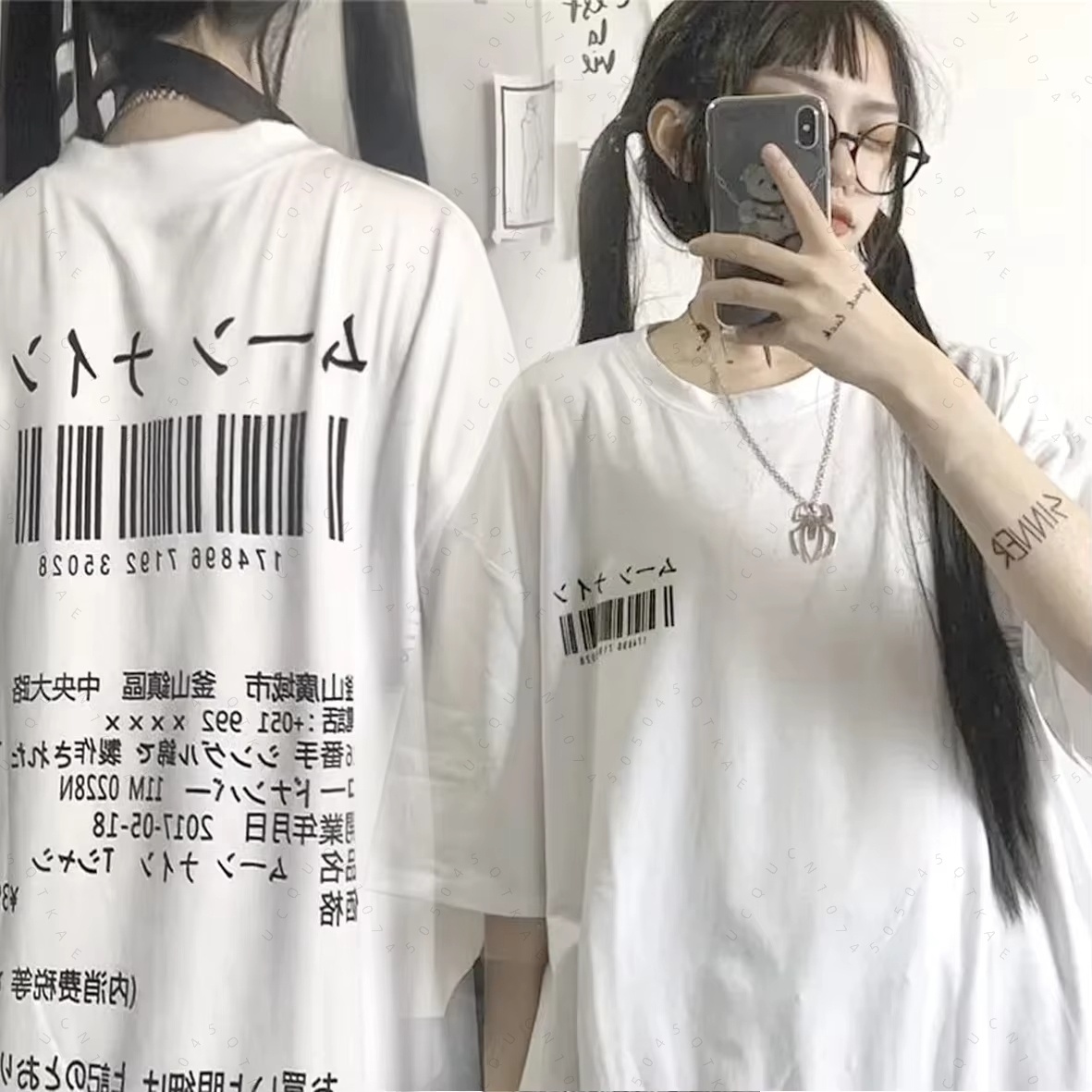 Punk Retro Gothic Graphic Wome - Japanese Summer Clothing Men recension och pris