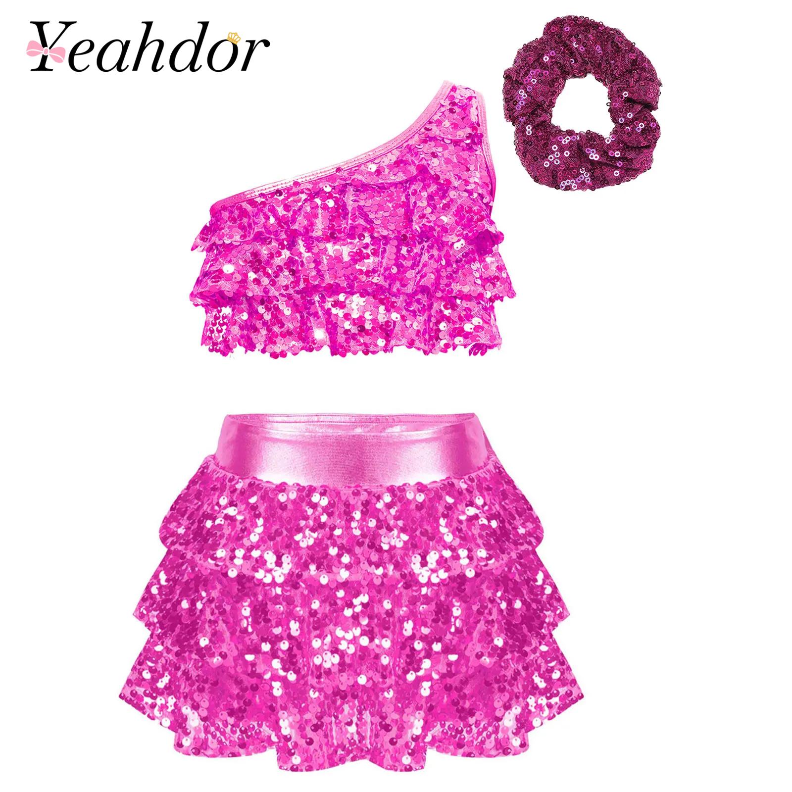 Kids Girls Shiny Sequins Latin - Summer Clothing Kids recension och pris
