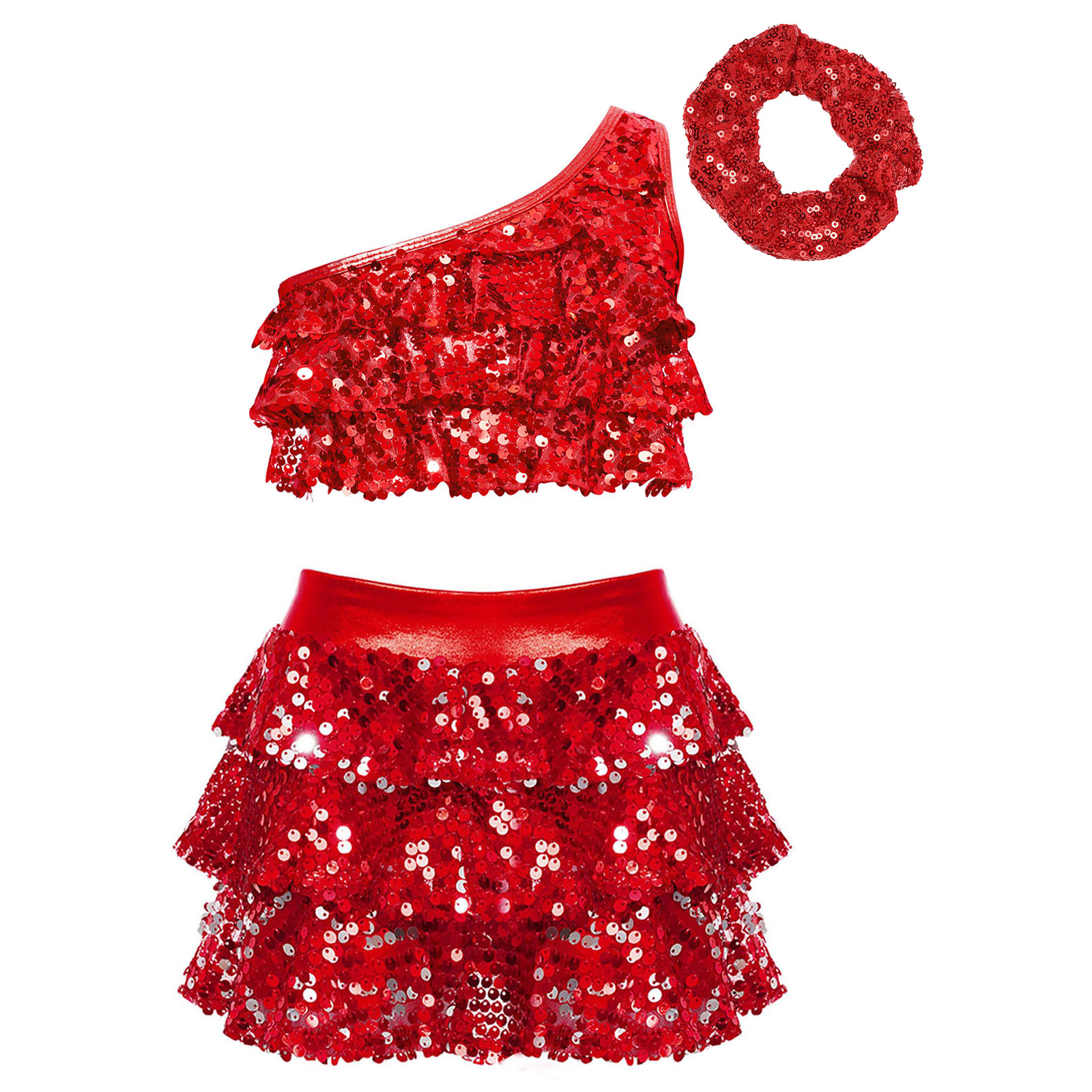 Kids Girls Shiny Sequins Latin - Summer Clothing Kids recension och pris