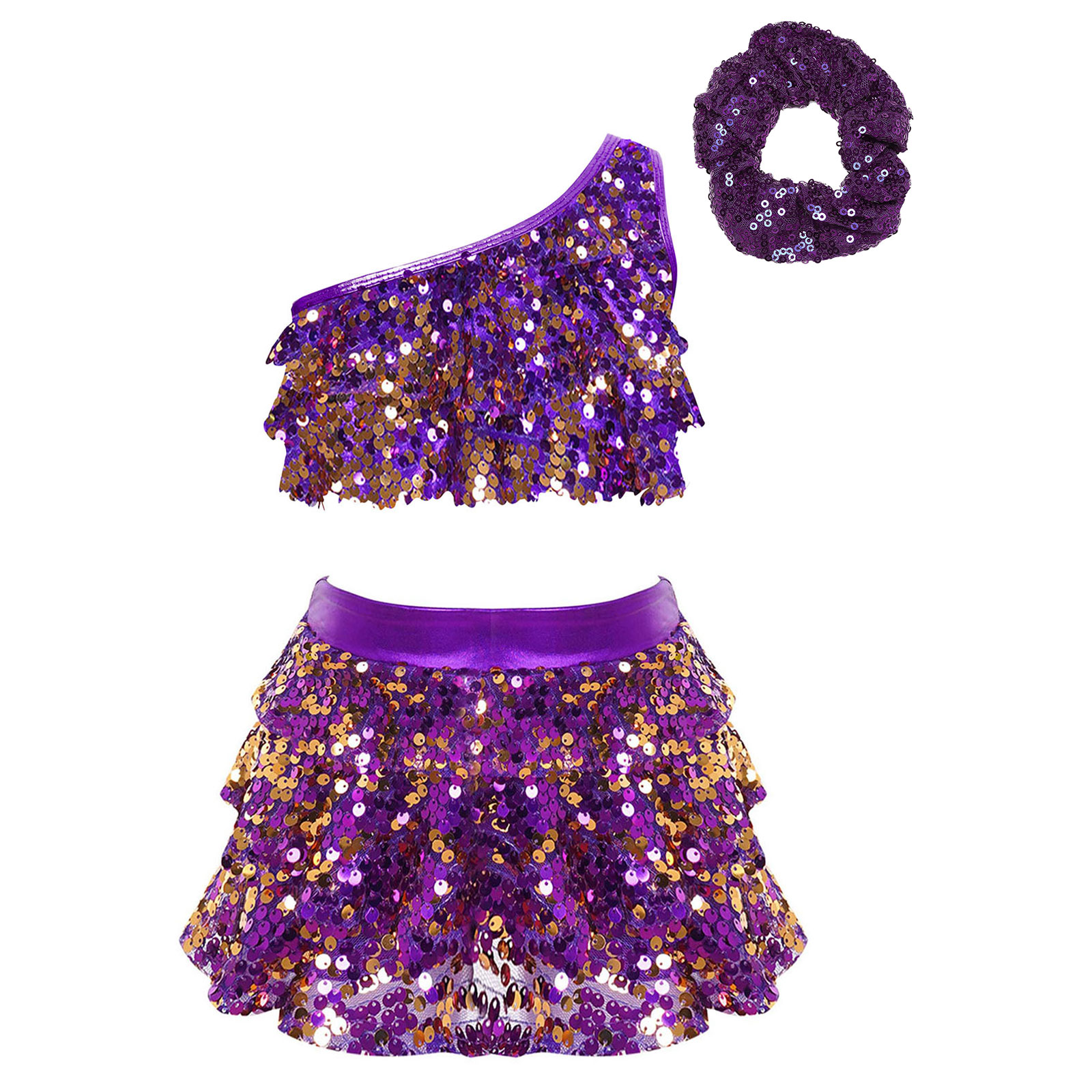 Kids Girls Shiny Sequins Latin - Summer Clothing Kids recension och pris