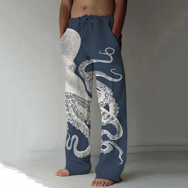 Japanese Art Octopus Graphic P - Japanese Summer Clothing Men recension och pris