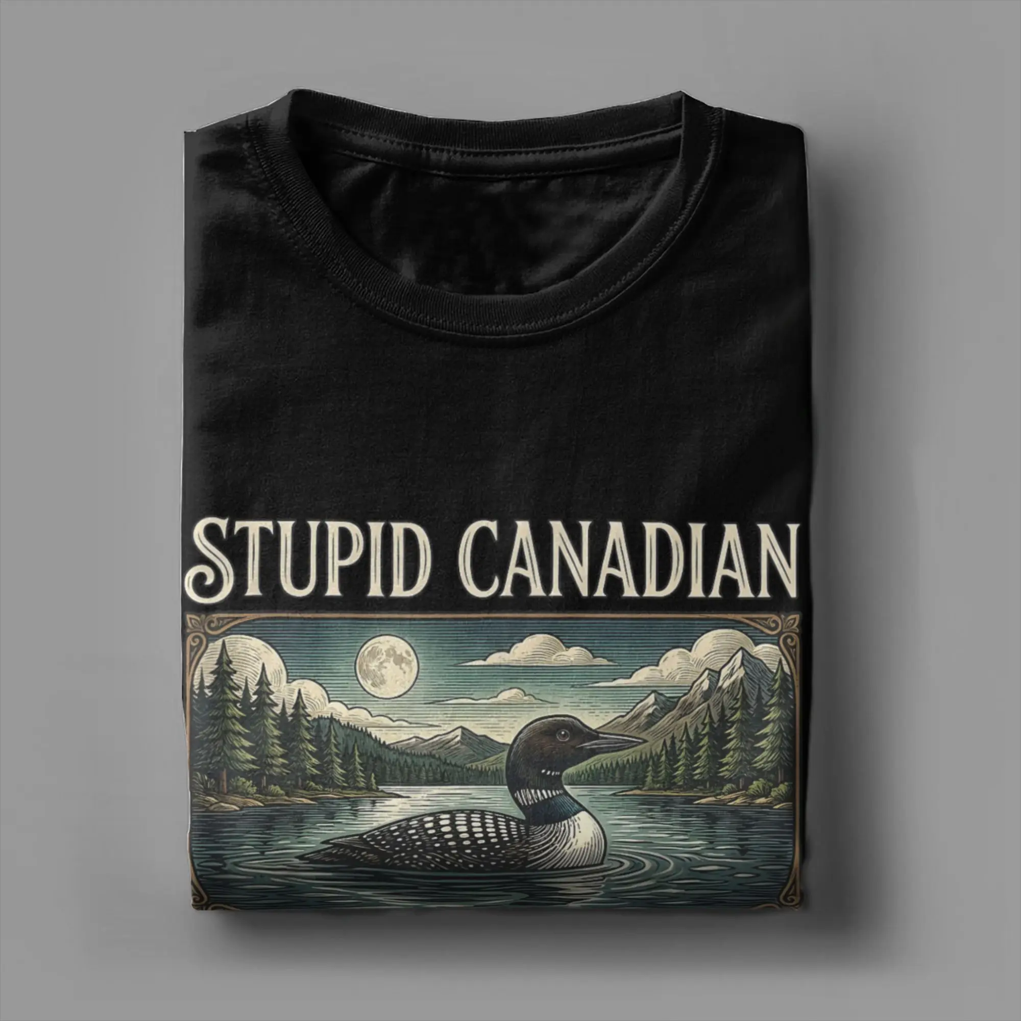 Novelty Stupid Canadian Wolf B - Summer Clothing Ideas Men recension och pris