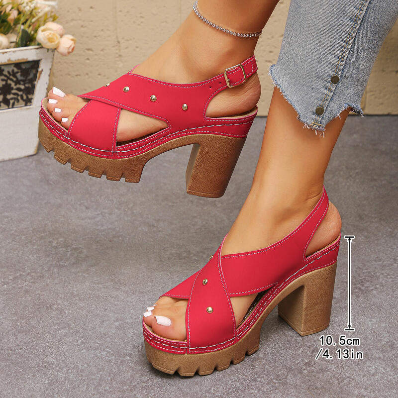 Vintage Super High Heel Cross  - Summer Clothing Sale Women recension och pris