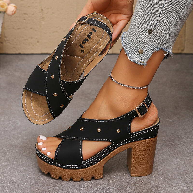 Vintage Super High Heel Cross  - Summer Clothing Sale Women recension och pris