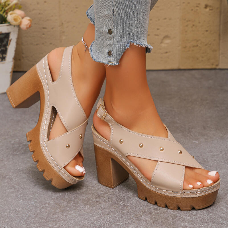 Vintage Super High Heel Cross  - Summer Clothing Sale Women recension och pris