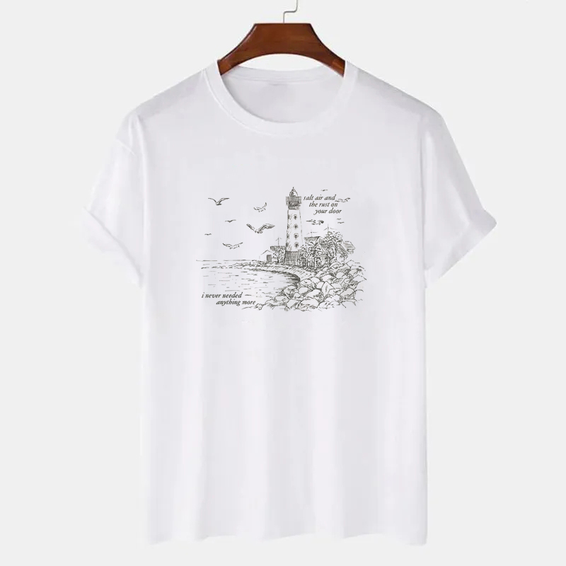House Graphic & Letter Print T - Summer House Clothing recension och pris